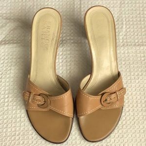 3/$30 Franco Sarto Tan Leather Heels